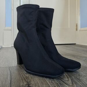 Women's Black Heeled Ankle Boots